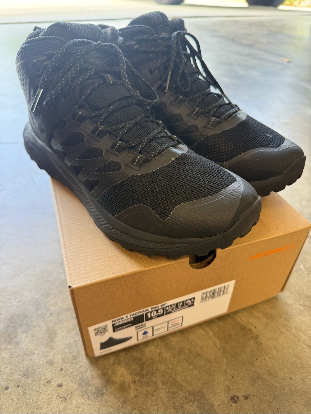 Merrell Men's Black Tactical High-Top Boot